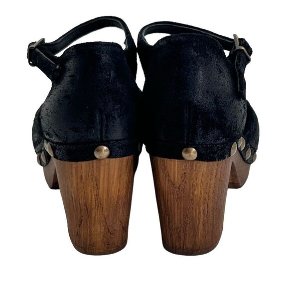 Eric Michael Black Wood Gigi Clog Sandals - Picture 13 of 16